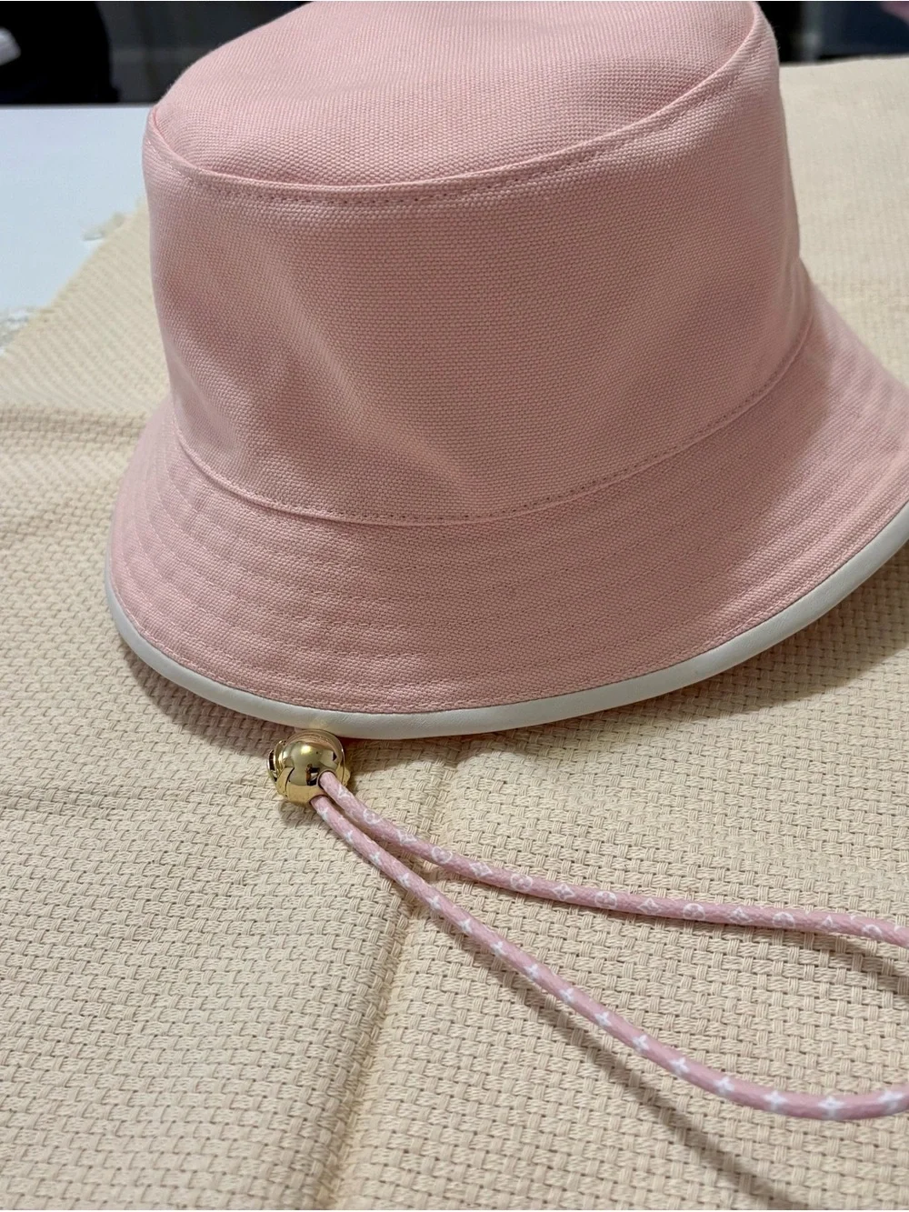 Casual Chic Louis Vuitton Pink Bucket Hat, Gently Loved!